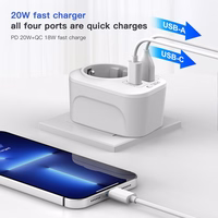 Tech-Protect TA100 US adapteris balts