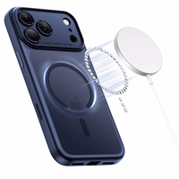 Tech-Protect Magpeak MagSafe CC viedtālruņa apvalks iPhone 17 Pro Max - matēti tumši zils