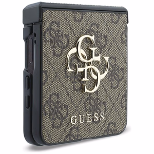 Brūns Guess Big 4G Logo vāciņš Samsung Galaxy Z Flip8 tālrunim