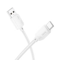 Kabelis USB A uz USB C Hoco 3A 1 m X113 balts