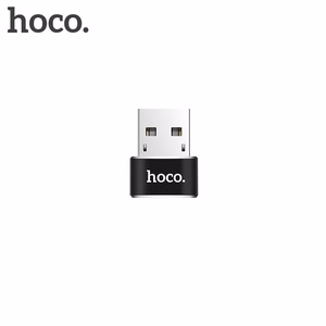 Adapteris OTG USB A uz USB C Hoco UA6 melns
