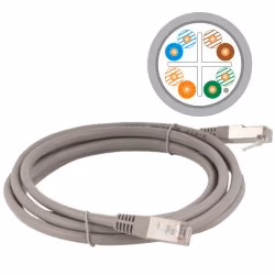 Alantec KKS6SZA5.0 tīkla kabelis pelēks 5 m Cat6 F/UTP (FTP)