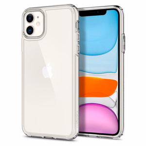 Spigen Ultra Hybrid viedtālruņa apvalks iPhone 11 - Skaidrs