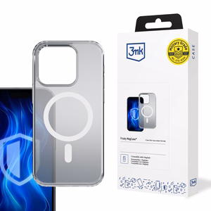 3mk Frosty Magnētiskais balts viedtālruņa apvalks Apple iPhone 15 Pro Max - balts