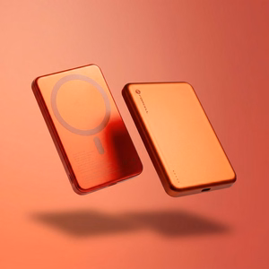 Forcell F-Energy Slim F5K9 ārējais akumulators, saderīgs ar MagSafe, 5000 mAh, 15 W, QC 4.0, PD 3.0, oranžs