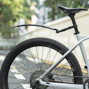 Rockbros FK-810 saliekamu teleskopisku velosipēda dubļusargu komplekts – melns