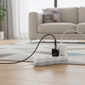 FORCELL F-ENERGY GaN III B130101-E īpaši plāns ceļojumu lādētājs 1 x Type C + USB A PD QC4.0 3A 30W melns