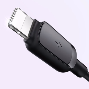 Joyroom Multi-Color Series A14 Lightning / USB-A 2.4A 2 m kabelis - melns