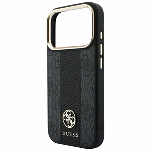 Maciņš IPHONE 18 Pro Max/17 Pro max saderīgs ar MagSafe (Stripe Round and Classic Logos 4G) (krāsa: melna)