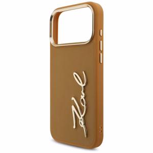 Karl Lagerfeld Karl Script Logo apvalks iPhone 17 Pro Max - brūns