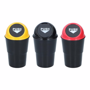 Dunlop automašīnas atkritumu tvertne, 400 ml, 10x17 cm, sarkana un melna