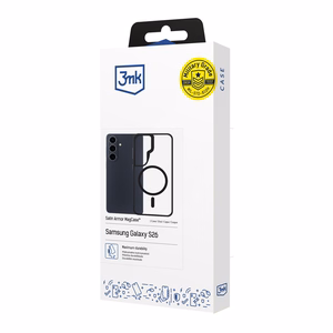 3mk Satin Armor MagCase for Samsung Galaxy S26 - caurspīdīgs melns