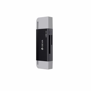 Devia card reader 2in1 EL239 USB/USB-C 2.0 black