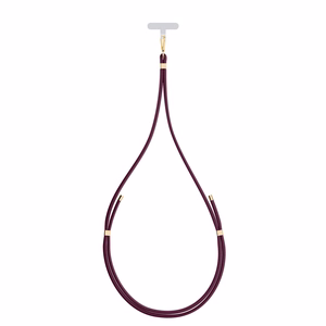 3mk EasyClip Elite tālruņa aukliņa, Mulberry (zelta krāsas furnitūra)