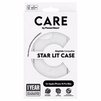 CARE by PanzerGlass Flagship Star Lit viedtālruņa apvalks iPhone 16 Pro Max 6.9" balts Magnētiskais 1344