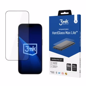 3mk HardGlass Max Lite Black rūdītais stikls iPhone Air