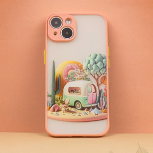 Ultra Trendy viedtālruņa apvalks iPhone 14 6,1" Travel rozā