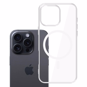 3mk Caurspīdīgs Magnētiskais apvalks Apple iPhone 16 Pro - caurspīdīgs