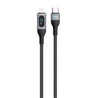 Dudao USB Type C - Lightning ātrās uzlādes PD 20W 1m kabelis melns (L7MaxL)
