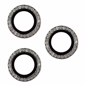 Aizsargstikls CIETĀS DIAMOND kamerai (OBJEKTĪVS) Iphone 16 Pro/16 Pro Max pelēks (3 objektīvi)