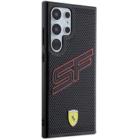 Ferrari Big SF Perforated viedtālruņa apvalks Samsung Galaxy S24 Ultra - melns