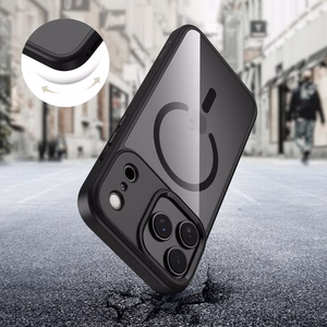 Tech-Protect MagMat Magnētiskais viedtālruņa apvalks iPhone 17 Pro Max - Caurspīdīgs melns