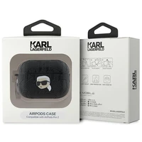 Karl Lagerfeld Monogramma Karl galvas apvalks AirPods Pro 2 - melna