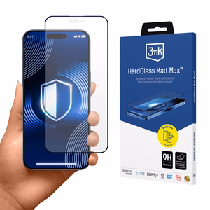 3mk HardGlass Matt Max – tālruņa ekrāna aizsargs modelim Apple iPhone 18 Pro Max