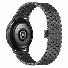 Beline siksniņa Watch 22mm Metal Honeycomb melns box