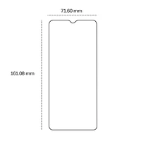 Rūdītais stikls 2,5D Xiaomi Redmi 13C 4G / 5G
