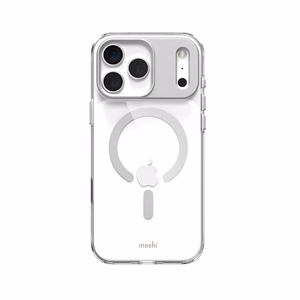 Moshi iGlaze MagSafe vāciņš ierīcei iPhone 17 Pro Max, “Luna Silver” krāsā