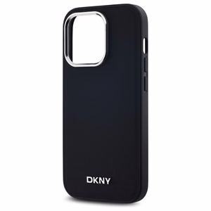 DKNY Vienkāršs logotips Magnētiskais viedtālruņa apvalks iPhone 14 Pro - melns