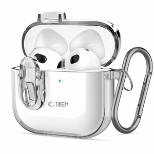 Tech-Protect Slim Hook apvalks AirPods 4 (m) - skaidrs