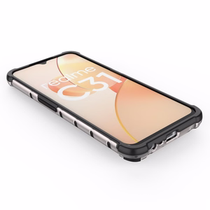 Šūnveida apvalks bruņots pārklājums ar gēla rāmi Realme C31 Caurspīdīgs