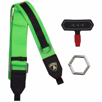 Uniwersalna smycz Lamborghini D1         Crossbody Webbing Strap zaļš