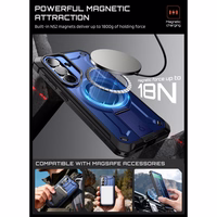 Supcase Unicorn Beetle Pro Mag MagSafe 2 komplektu futrālis Samsung Galaxy S26 - tumši zils un melns