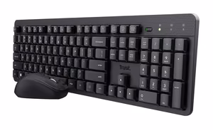 Trust Ody II keyboard Mouse included Universal RF Wireless QWERTY US English Black