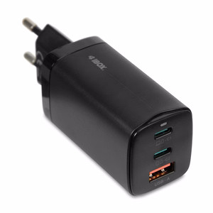 iBOX C-65 melns, GaN 65W universālais lādētājs