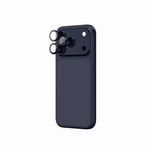 AmazingThing сапфировое стекло для камеры iPhone 17 Pro / Pro Max - с синей рамкой