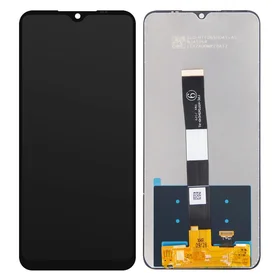 LCD ekrāns Xiaomi Redmi 9A/9C/9AT ar skārienekrānu melns ORG