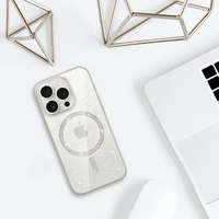 Glitter magnētiskais viedtālruņa apvalks Iphone 12 Pro caurspīdīgs