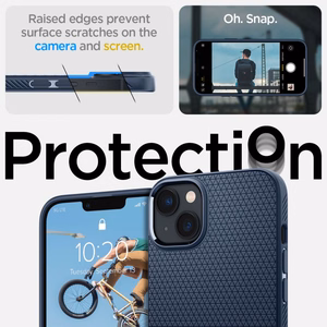 Spigen Liquid Air apvalks iPhone 14 Plus – zils