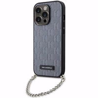 Karl Lagerfeld KLHCP14LSACKLHPG iPhone 14 Pro 6.1" sudraba/sudraba hardcase Saffiano Monogram Chain