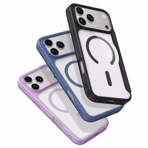 Melns DUX DUCIS SKIN X PRO vāciņš modeļiem iPhone 18 Pro / 17 Pro (Open Ring Version), saderīgs ar MagSafe