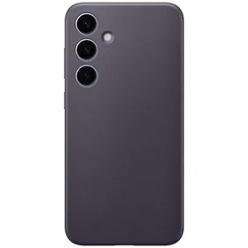 Samsung Vegan Leather viedtālruņa apvalks Samsung Galaxy S24 Plus tumši violets