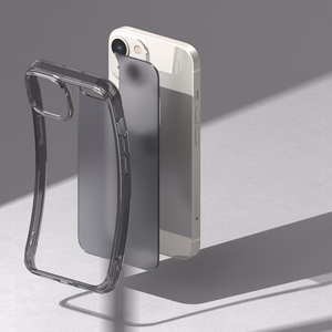 Ringke Fusion Matte apvalks iPhone 14 Plus ar gēla rāmi – pelēks