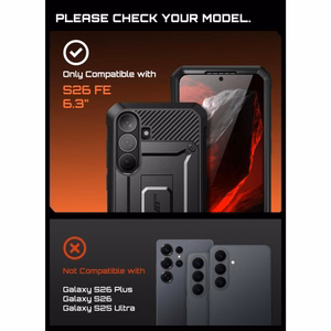 Supcase Unicorn Beetle Pro  Samsung Galaxy S26 FE vāciņš, melns
