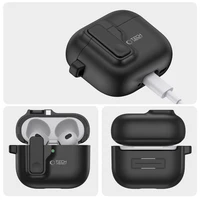 Tech-Protect Slim Hook apvalks AirPods 4 (m) - melns