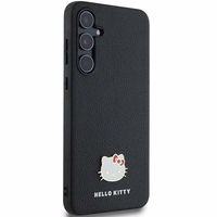 Hello Kitty Metāla logotipa Kitty Head apvalks Samsung Galaxy A55 - melns