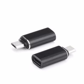 Adapteris Type C (sieviešu) uz Micro USB (vīriešu) melns